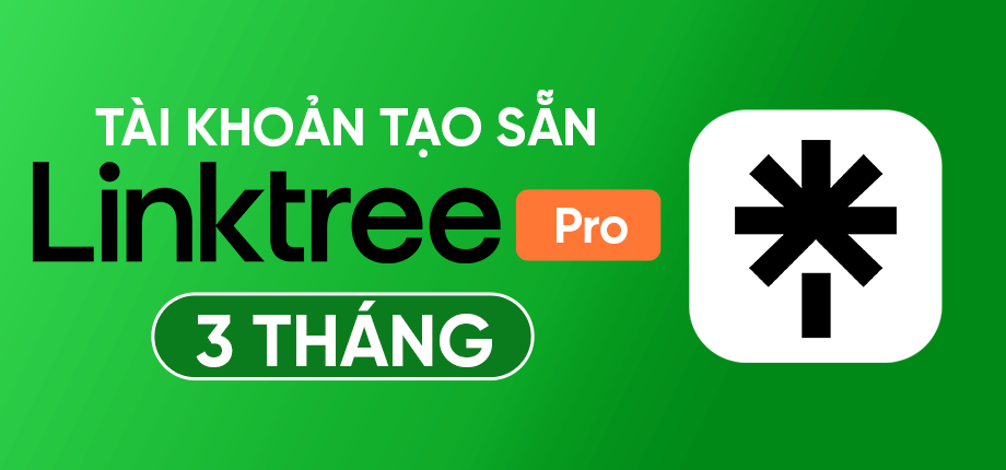 Linktree Pro 3 tháng - Tài khoản tạo sẵn